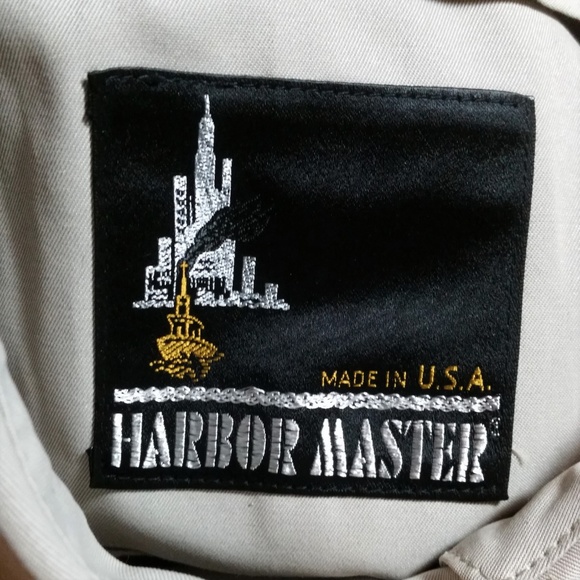 NWT VTG Harbor Master Avenger Trench Coat Single Breasted Cement Blue Khaki 40L - Picture 7 of 9